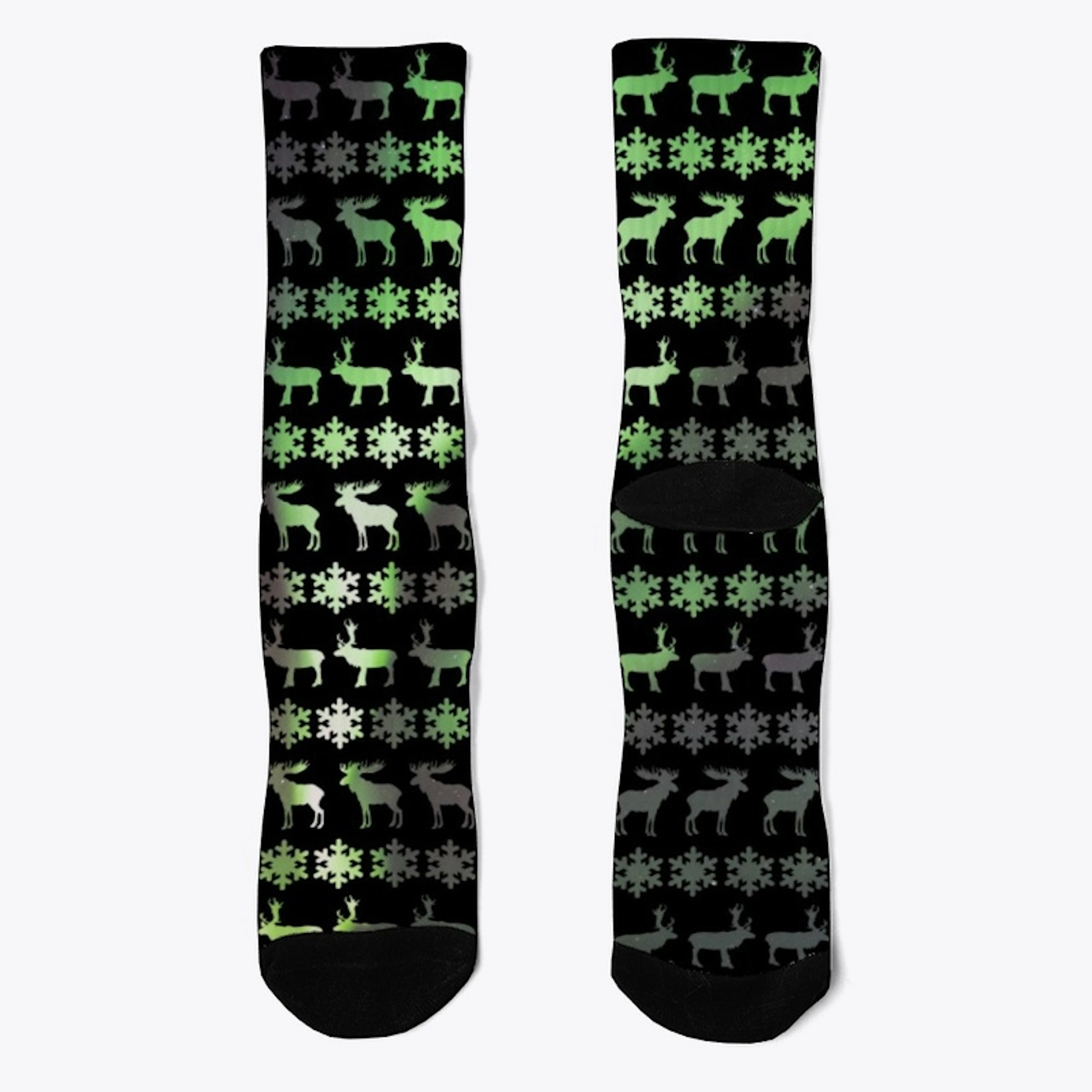 Nordic aurora socks