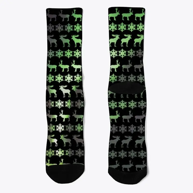 Nordic aurora socks